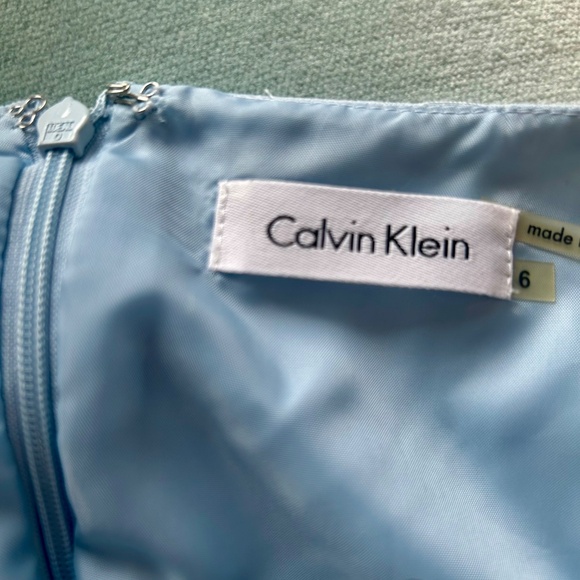 Calvin Klein slight Blue Shift Dress - Picture 3 of 3